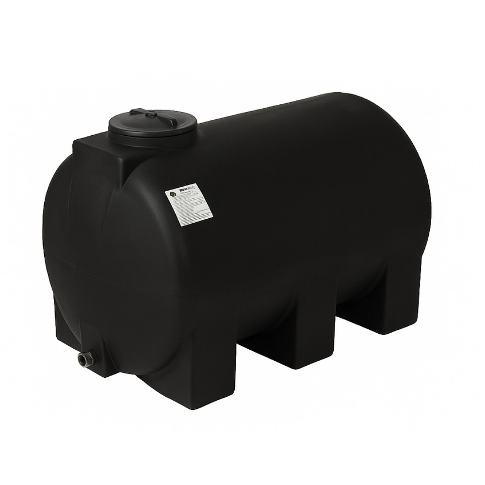 Δεξαμενή αποθήκευσης πόσιμου νερού MAVIL, κυλινδρική οριζόντια 1500 L (μαύρη) | Δεξαμενές Νερού |  |